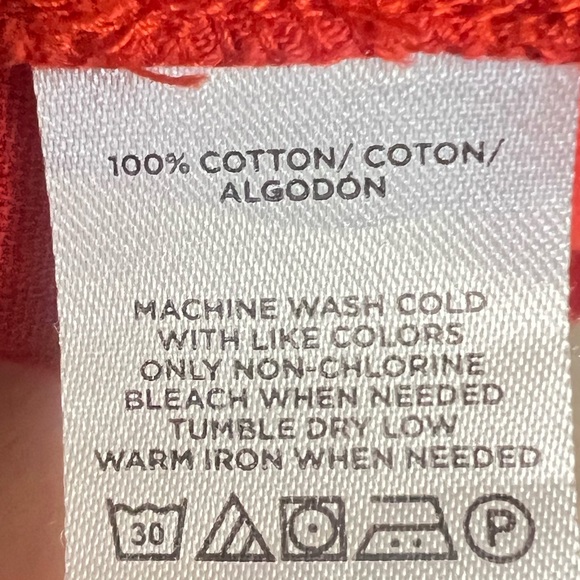 LOFT Bright Red Tie-Front Blouse - Picture 3 of 4